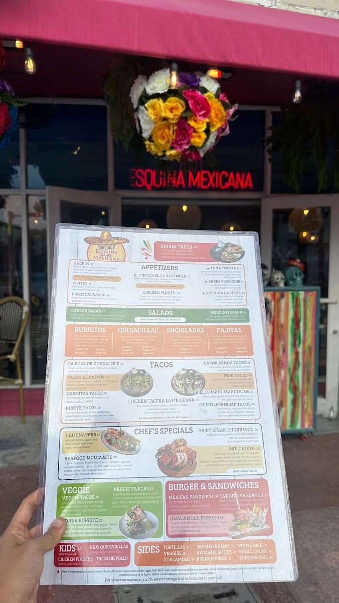 Esquina Mexicana Menu - Image 3